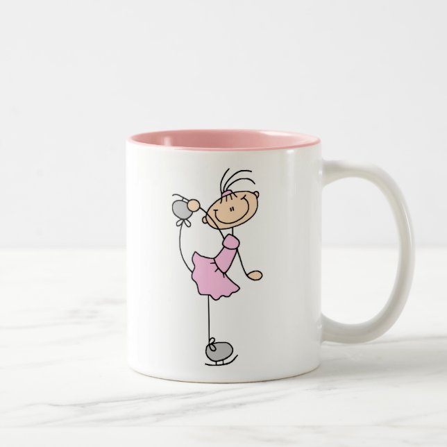 Pink Ice Skating Girl Mug (Right)
