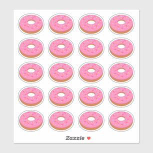 Pink Iced Doughnut Graphic Cutout