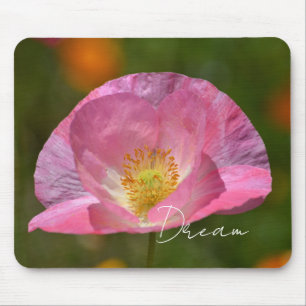 Pink Iceland Poppy (photography taken by me) Mouse Mat