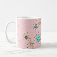 Pink Iconic Atomic Starbursts Mug