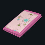 Pink Iconic Atomic Starbursts Nylon Wallet<br><div class="desc">This Pink Iconic Atomic Starbursts Nylon Wallet pattern features iconic atomic starbursts. That’s right! The old school, First Lady Pink coloured background with gold speckles is the perfect backdrop for the vibrant turquoise, soothing celery, and kitschy pear green coloured circles. The spots of colour are sporadically placed in various sizes...</div>