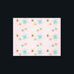 Pink Iconic Atomic Starbursts Stretched Canvas<br><div class="desc">This Pink Iconic Atomic Starbursts Stretched Canvas Print pattern features iconic atomic starbursts. That’s right! The old school, First Lady Pink coloured background with gold speckles is the perfect backdrop for the vibrant turquoise, soothing celery, and kitschy pear green coloured circles. The spots of colour are sporadically placed in various...</div>