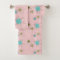 Pink Iconic Atomic Starbursts Towel Set