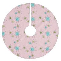 Pink Iconic Atomic Starbursts Tree Skirt