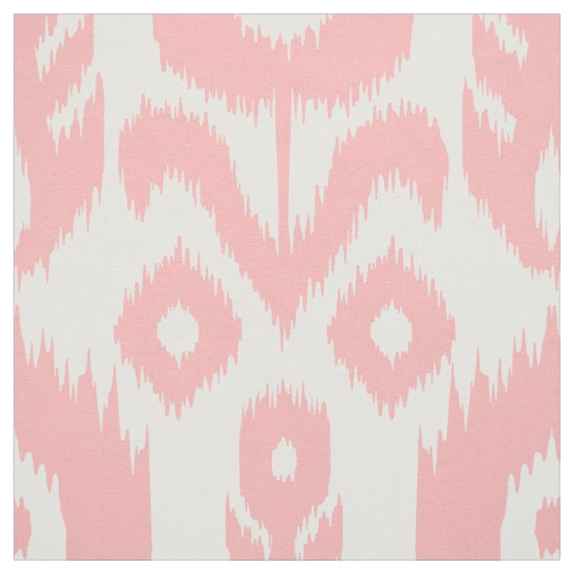 Pink Ikat Pattern Fabric (Swatch)