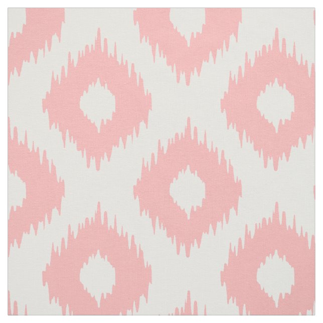Pink Ikat Pattern Fabric (Swatch)