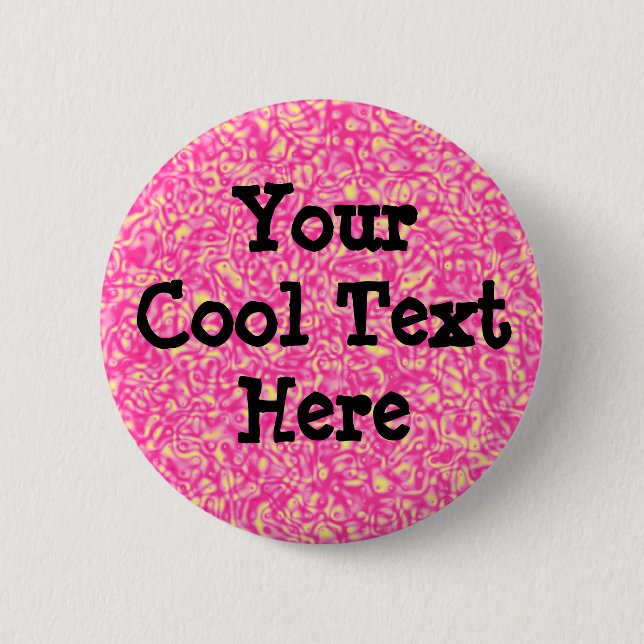 Pink Impressionism - Template 6 Cm Round Badge (Front)
