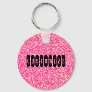 Pink Impressionism - Template Key Ring