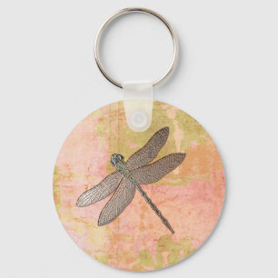 Pink Impressions Dragonfly Key Ring