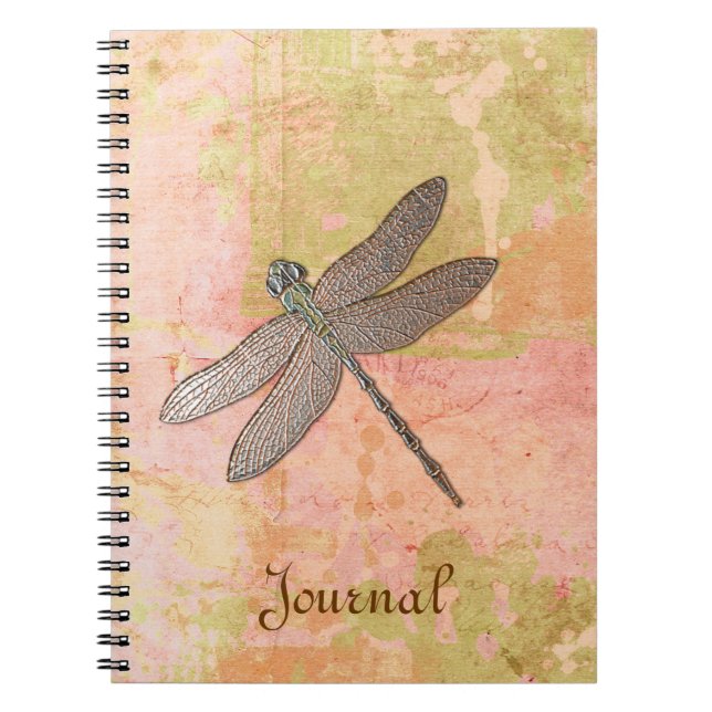 Pink Impressions Dragonfly Notebook (Front)