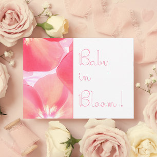 Pink in Bloom Baby Shower Invitation