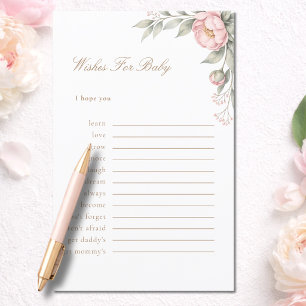 Pink In Bloom Mummy or Wishes For Baby Activity