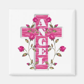 Pink In Memory Angel Magnet