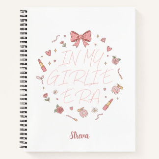 Pink in my girlie era notebook