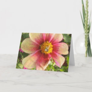 "Pink Indian Daisy" Note Card