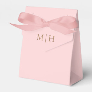 Pink Initials Wedding Favour Box