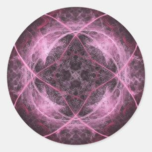 Pink Insanity Fractal Sticker