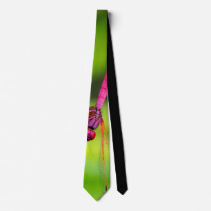Pink insect tie