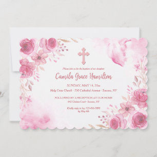 Pink Inspiration Religious Invitation