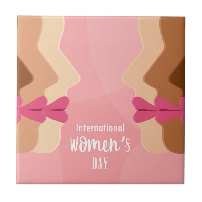 pink international womens day tile (Front)