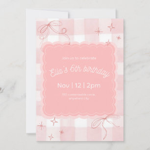 Pink invitation
