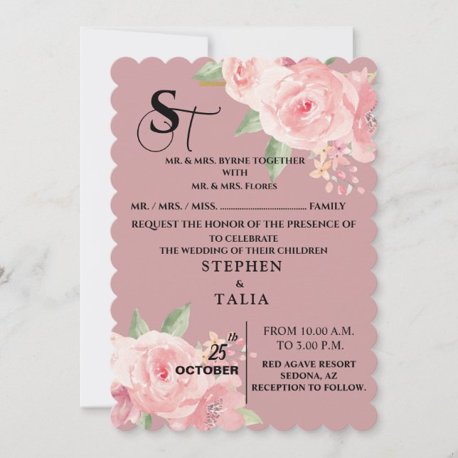 Pink Invitation (Front)