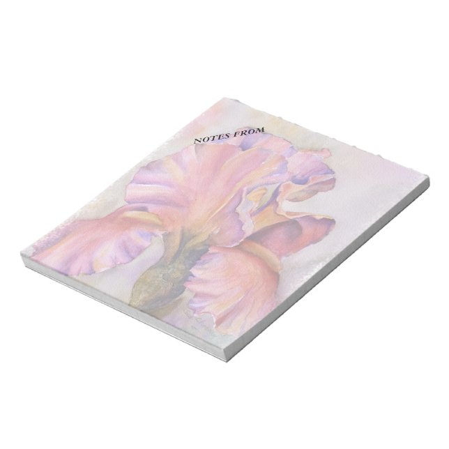PINK IRIS CUSTOMIZABLE NOTE PAD (Rotated)