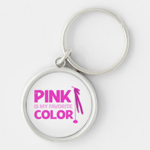Pink Is My Favourite Colour Key Ring