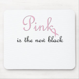 pink is the new black mouse mat