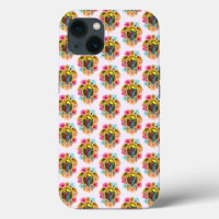 Pink Island Tropical Sea Turtles Floral