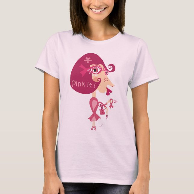 Pink it Pink Ribbon T-Shirt (Front)