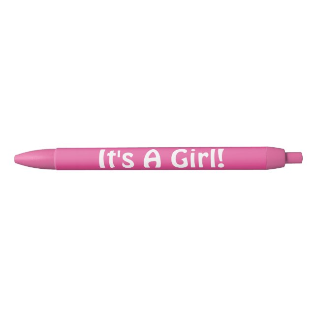 Pink It's A Girl Hand Out Pens (Front)