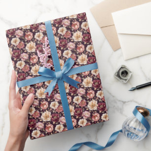 Pink & Ivory Peonies Wrapping Paper