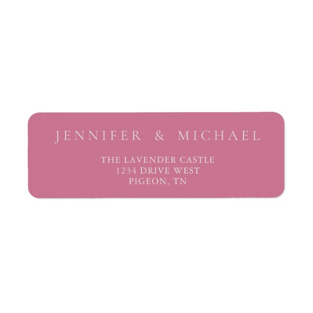 Pink Ivory Simple Minimalistic Wedding (Front)