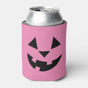 Pink Jack O'Lantern Can Cooler