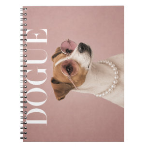 Pink Jack Russell Terrier Dog Covergirl Notebook