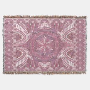 Pink Jasmine Throw Blanket