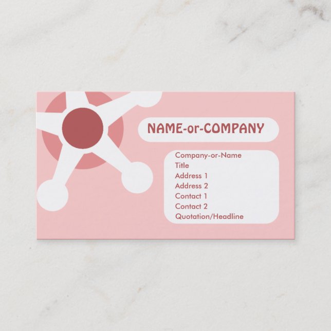 pink jax business card (Front)