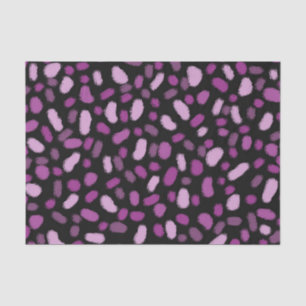 Pink Jelly Beans Black Background Abstract Design Tissue Paper