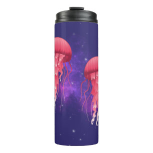 Pink Jellyfish Thermal Tumbler