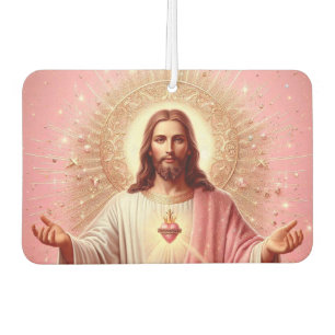 Pink Jesus air freshener! Car Air Freshener