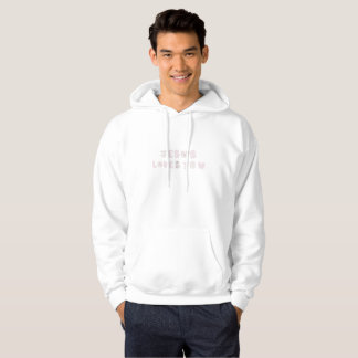 Pink "Jesus Loves You" Hoodie