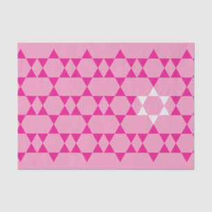 Pink Jewish Star tissue paper