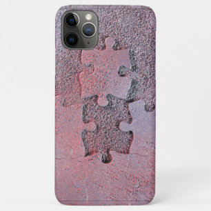 Pink Jigsaw Puzzle for Autism Awareness Month iPhone 11 Pro Max Case