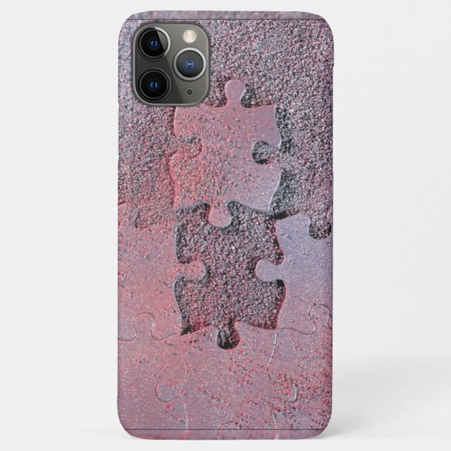Pink Jigsaw Puzzle for Autism Awareness Month Case-Mate iPhone Case (Back)