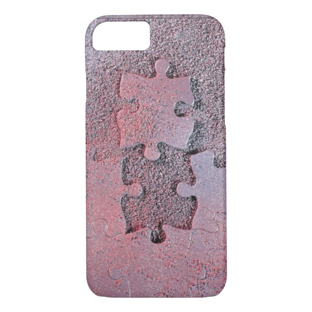 Pink Jigsaw Puzzle for Autism Awareness Month Case-Mate iPhone Case (Back)