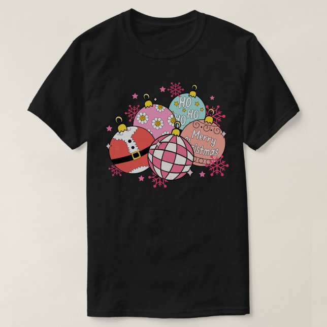Pink jingle bells T-Shirt (Design Front)