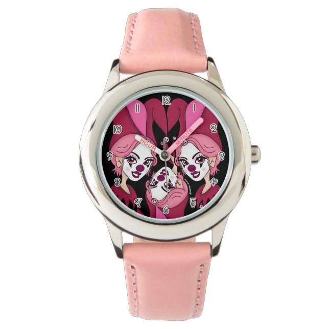 Pink Joker Jester Watch (Front)