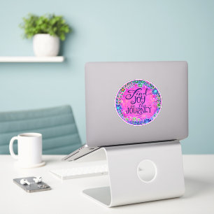 Pink Joy Journey Floral Inspirivity Sticker