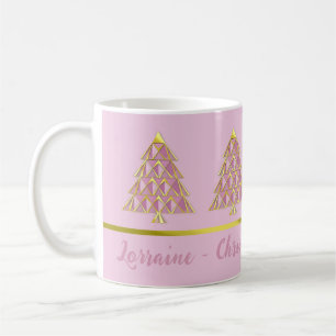 Pink Joyoux Noel Christmas Coffee Mug